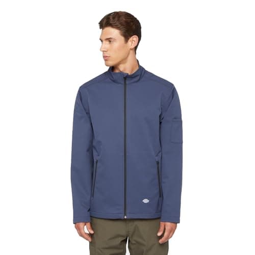 Image of Dickies, Men's, Full Zip Softshell Jacket, Navy, XL