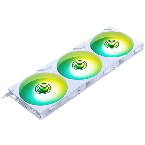 Image of PHANTEKS M25 Gen2 PC Fan 140mm RGB 3-Pack – Reverse Blade Gaming PC Fan White | PWM Fan - up to 1,800 RPM - Modular System - High Airflow - Low Vibration - Quiet