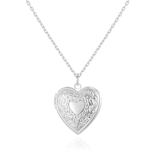 Image of Philip Jones Silver Plated Heart Locket