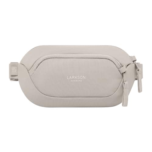 Image of Larkson Small Waist Pack Slingbag Men & Women Beige - Helge - Anti-Theft Bum Bag Cross Body Bag with RFID Blocker for Everyday & Travel - Breathable Mesh Padding - Water-Repellent