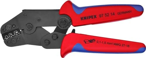 Image of KNIPEX Crimping Pliers Short Design with Multi-Component Handles 195 mm, 97 52 14