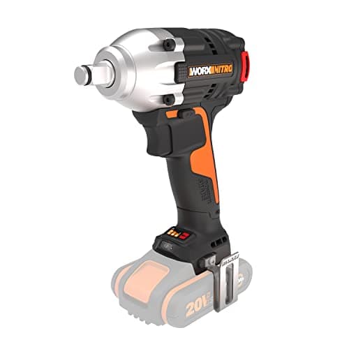 Image of WORX WX272.9 Nitro Brushless Battery Impact Wrench 20 V - 300 Nm, with Variable 3-Speed Transmission and LED Light, Ideal for Various Screwing Work, Without Battery and Charger