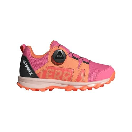 Image of adidas Unisex Kids Terrex Agravic BOA Trail Running Shoes, Pink Fusion/Putty Mauve/core Black, 5 UK