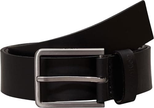 Image of Calvin Klein Men's Essential Belt 35 mm Leather Belt, Black, 32