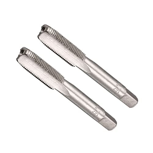 Image of CoCud Hand Threading Taps, M8 x 0.75 Thread, Metric Alloy Tool Steel Screw Tapping Taper Bottom Tap - (Applications: for Machine Thread Repair), 1-Pair