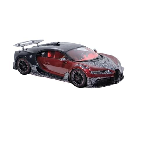 Image of GEOQZRU Diecast Alloy Toy Car 1 18 For Bugatti Chiron Classic Collectible Car Model Display Grade Replica Collectible Model(Red)