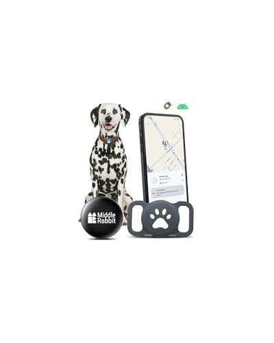 Image of Dog GPS Tracker Tag for Android, Pet Tracker for Dogs | No Subscription, Works with Google Find My Device | Android AirTag Alternative for Dog Collars & Pets