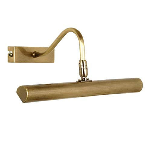 Image of Britalia Antique Brass Vintage Retro Picture & Mirror Light | Adjustable Head | 285mm Width | Rectangular Back Plate | 2 x G9 Lamps Required (Not Included)