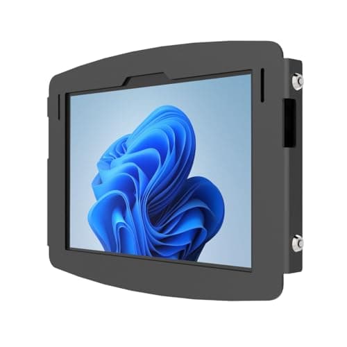 Image of Compulocks Space Microsoft Surface Pro 3 11.8" 2014 / Pro 4-7 12.3" / Pro 7+ 12.3" Security Display Enclosure with Keyed Lock - Black. Wall or Counter Mount. Compatible with 100mm VESA Arms and Stands (540GEB)
