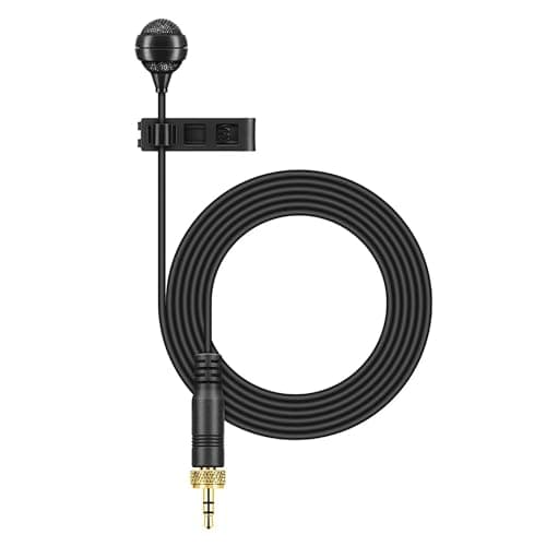 Image of Sennheiser ME 4 Professional Cardioid Condenser Lavalier Microphone with Excellent Speech Intelligibility for Broadcasting and Presentations - Anthracite (508936), Black