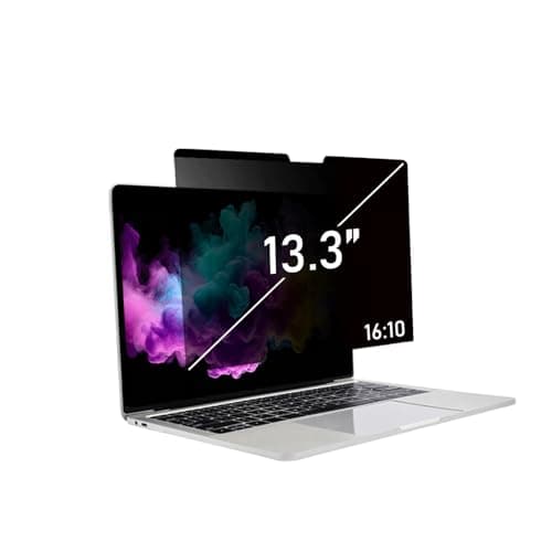 Image of TECHNOLOGYVS Laptop Magnetic Privacy Screen for 13.3 Inch MacBook Removable 16:10 Aspect Laptop Shield, Anti Blue Light Glare 13in Filter