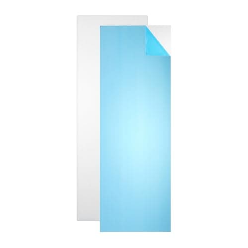 Image of sourcing map 6061 T651 Aluminum Sheet Metal, 300mm x 100mm x 1.2mm Rectangle Flat Plain Aluminum Plate Covered with Single Protective Film Heat Treatable for DIY Crafting Industry(Silver, 2Pcs)