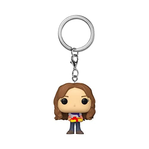 Image of Funko POP! Keychain: Harry Potter Holiday - Hermione Granger - Collectable Vinyl Mini Figure Novelty Keyring - Stocking Filler - Gift Idea - Official Merchandise - Movies Fans - Minifigure