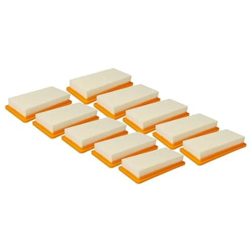 Image of vhbw 10x motor filter compatible with Kärcher BR 45/22 C Bp Pack + MF, BR 45/22 C Bp Pack Fleet *EU, DS 5.800 Waterfilter Vacuum Cleaner