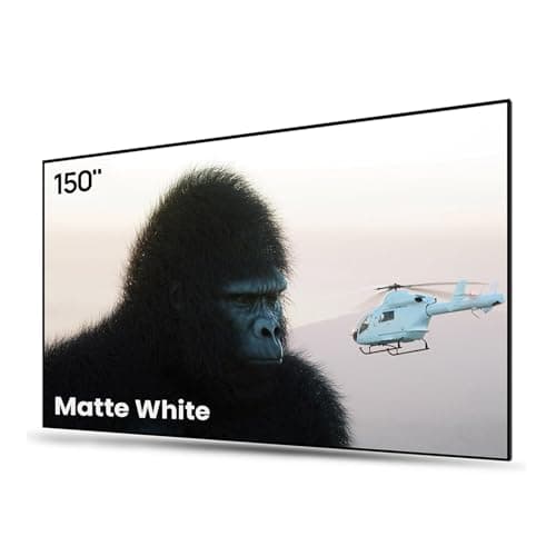 Image of AWOL VISION 150-inch Projector Screen Fixed Frame, 1.3 dB Peak Gain, The Perfect Combo with LTV-2500, 80% Picture Quality Improved, 4K / 8K Ultra HD, Active 3D Wall Mount Projector Screen, MW-150