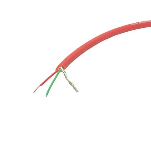 Image of Van Damme XKE Microphone Balanced Pro-Patch Cable, 2 Core and Screen (Thin). 1m. Red