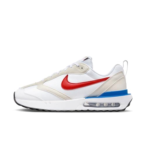 Image of NIKE Air Max Dawn Mens Running Trainers DM0013 Sneakers Shoes (UK 5.5 US 6 EU 38.5, White red Photo Blue Black 100)