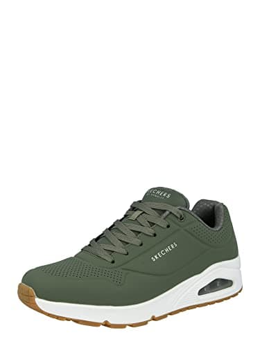 Image of Skechers Men's Uno Stand on Air Sneaker, Olive White Gum, 9 UK