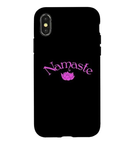 Image of Namaste Pink Lotus Flower Case for iPhone X/XS