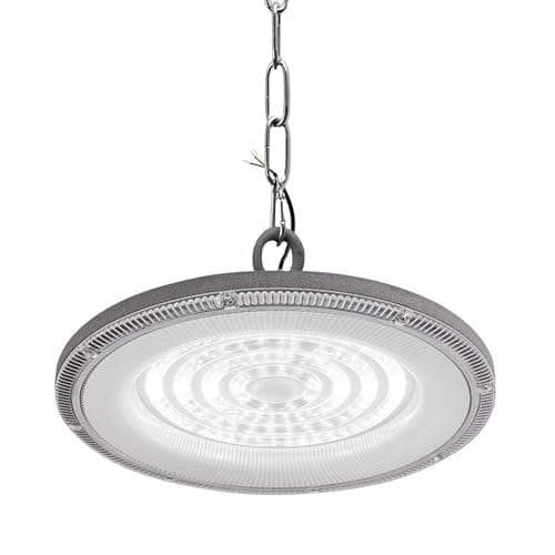 Image of POWERSTAR ELECTRICALS LED UFO High Bay Light 100W/200W/300W, 6000K Daylight White, Durable Industrial & Warehouse Lighting Fixture (100W)
