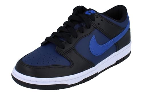 Image of Nike Boys' Dunk Low SE Sneakers, Midnight Navy | Game Royal | Black/3.5y, 6.5 Big Kid