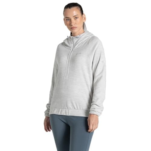 Image of Craghoppers Womens/Ladies Esk Half Zip Fleece Top (14 UK) (Lunar Grey)