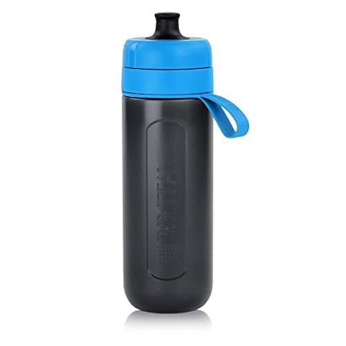 Image of BRITA S1200 Water Filter bottle Active, reduces chlorine and organic impurities, BPA free, Blue, 600ml