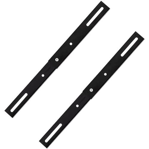Image of Burg-Wachter Adjustable Post Box Gate & Railing Mounting Bracket Kit, Black