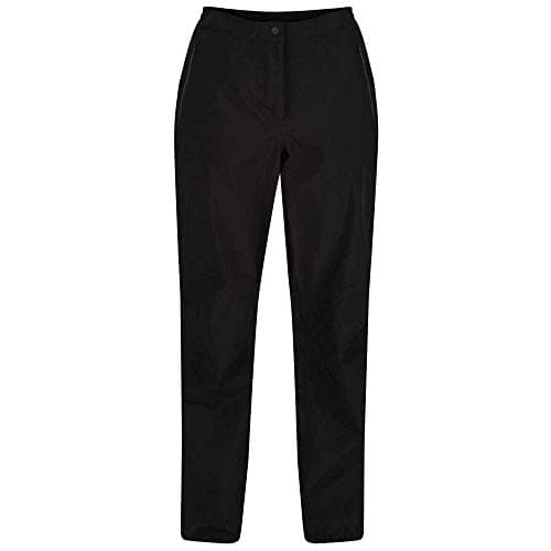 Image of Regatta Womens Highton Stretch Waterproof Overtrousers Lightweight Breathable Rain Protection Navy
