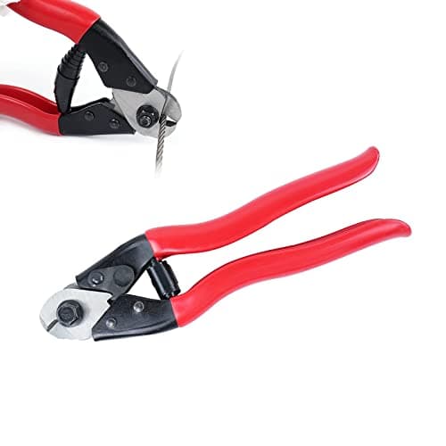 Image of DHinkyoung Bike Cable Cutter,Heavy Duty Manganese Steel Metal Cutter,Labor Saving Wire Cutter,Sharp Cable Shifter Tool for Deck Stair Railing Strong Thick Seal Metal Fence Bicycle Repair