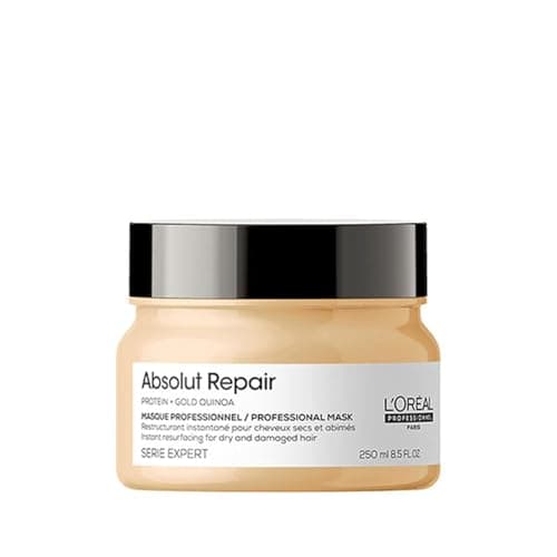 Image of L’Oréal Professionnel | Mask, With Protein And Gold Quinoa for Medium-Thick Dry And Damaged Hair, Serie Expert Absolut Repair, 250 ml