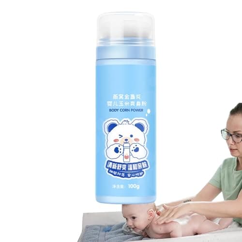 Image of Talc-Free Baby Body Powder – 100g Organic Soothing Dusting Powder, Natural Anti-Itch Skin Care for Toddler | Gentle Plant Extract Formula for Sensitive Skin, Comforting Daily Body Care