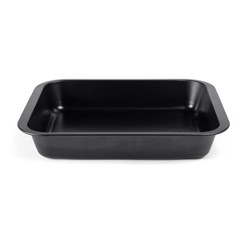 Image of Russell Hobbs Everyday 36 cm Roasting Tray – Square Roaster, Non-Stick ILAG Coating, Carbon Steel, Easy Clean, Made in the UK, Dishwasher Safe, 5 Year Guarantee, Meat, Vegetables, Sunday Roasts, Black