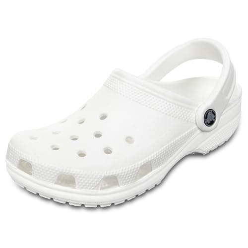 Image of Crocs Unisex Classic Clogs Clogs, White,5 UK Men/ 6 UK Women