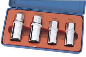 Image of Precise Engineered Draper SX-55641 1/2" Square Drive 4 Piece Stud Extractor Set [Multi Set] - w/3yr Rescu3® Warranty