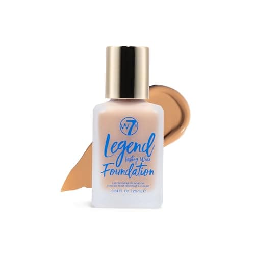 Image of W7 Legend Foundation - Creamy Liquid Foundation for Poreless, Semi-Matte Medium Coverage - 28ml (Warm Honey)