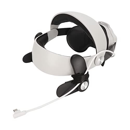 Image of VR Head Strap Accessories for Quest 2, Replacement for Elite Strap and Adjustable Headband Providing Enhanced Support and Comfort in VR (MQ2 Battery Type)
