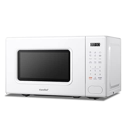 Image of COMFEE' 700w 20 Litre Digital Microwave Oven with 6 Cooking Presets, Express Cook, 11 Power Levels, Defrost, and Memory Function - White - CM-E202CC(WH)