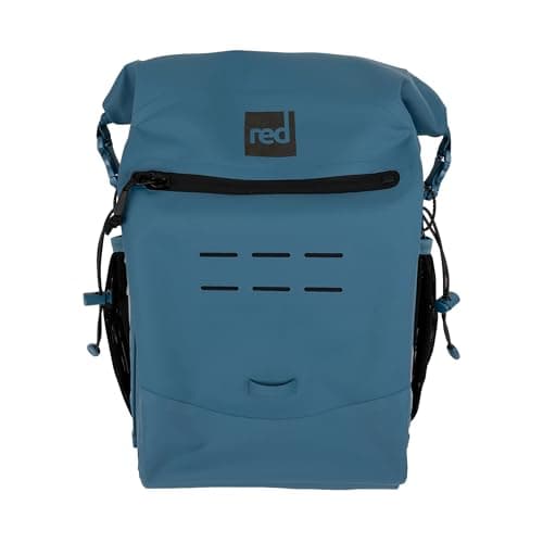 Image of Red Original 12L Adventure Backpack Rucksack - 100% Waterproof, Watertight Roll-top Closure, Compact, Ergonomic, Highly Durable, 100% Recycled Fabric - Storm Blue