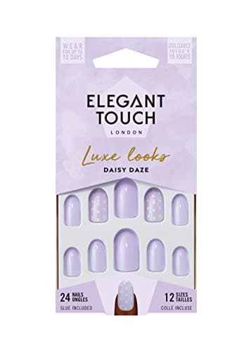 Image of ELEGANT TOUCH Luxe Looks - Daisy Daze, Lilac,12 Nail sizes