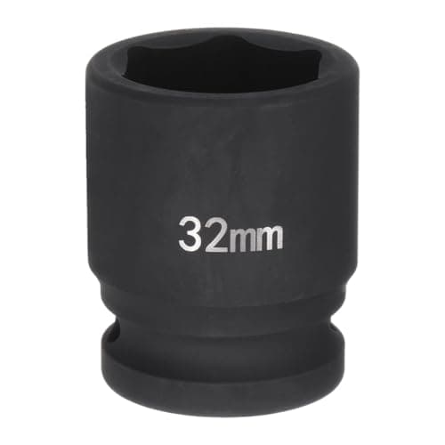 Image of sourcing map 6-Point Impact Socket 3/4" Drive 32mm Metric 40Cr Alloy Steel Spindle Axle Nut Impact Socket