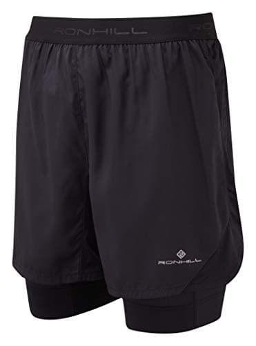 Image of Ronhill, Men's Tech Revive 5" Twin Short, All Black, S