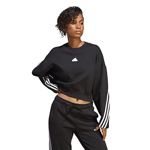 Image of adidas Women's Future Icon Three Stripes Sweatshirt, Black, XXL