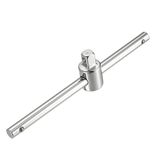 Image of Sourcingmap 1/4 Inch Drive Sliding Wrench Breaker Bar Adjustable T-Handle Socket Hand Tool
