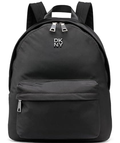Image of DKNY Women's Jenny Backpack, Black and Silver