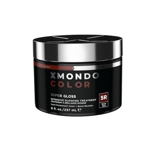 Image of XMONDO Color 5R Deep Red Color Depositing Mask & Glossing Treatment Infused with Bond Boosters for Nourishment, Revitalize & Repair, Vegan Formula, 8 Fl Oz