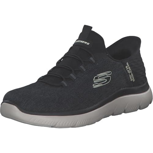 Image of Skechers Men's Summits Key Pace Trainers, Black Mesh W, 7 UK