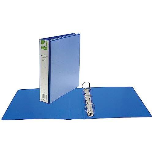 Image of Q-Connect Presentation 40mm 4D Ring Binder A4 Blue KF01331