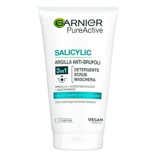 Image of Garnier - Pure Active 3 in 1 - Gel Detergente Scrub Anti Imperfezioni 150 ml