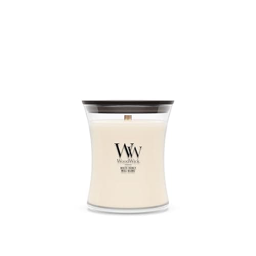 Image of WoodWick Scented Candle| Medium Hourglass Candle | White Honey | Perfect Gifts for Women